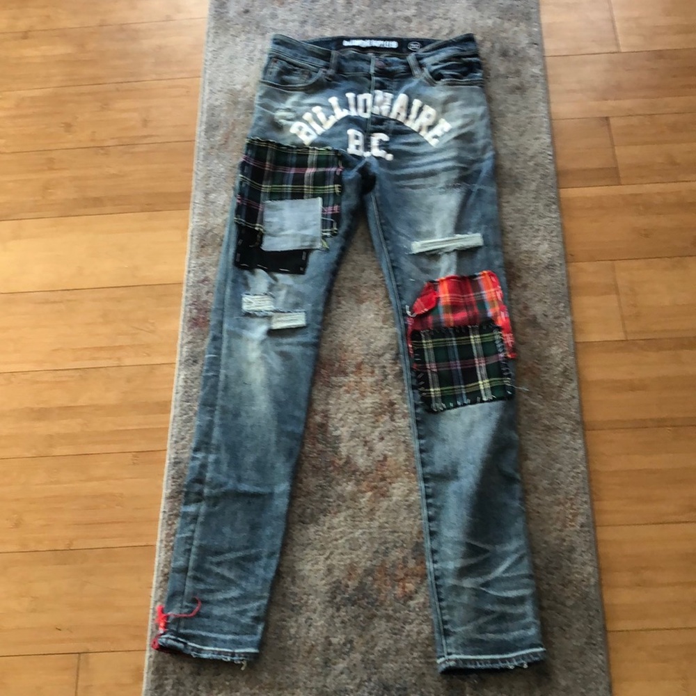 billionaire boys club jeans size 30 95%cotton    3%polyester  2%spandex